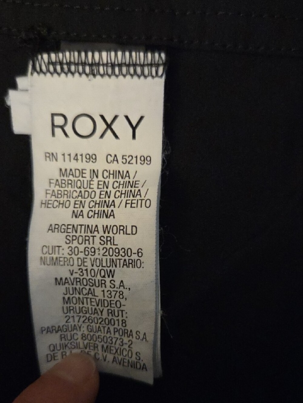Roxy Women’s Black Swim Board Shorts - Picture 2 of 4